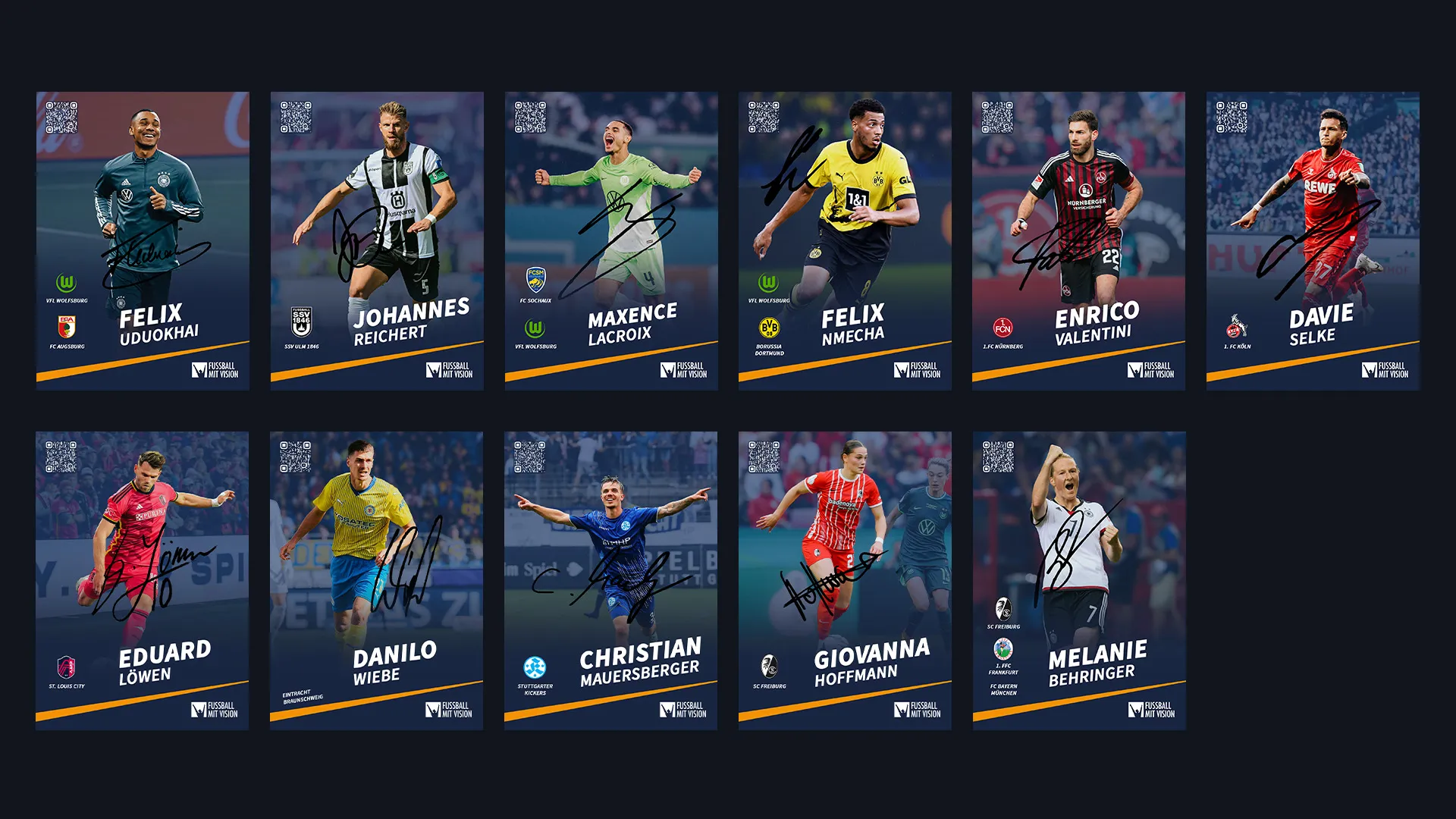 FMV EM24 Autogrammkarten